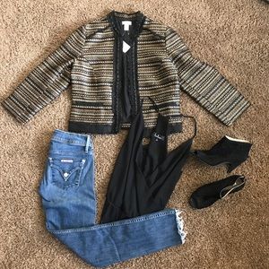 Chico jacket Royal Tweed lined in black